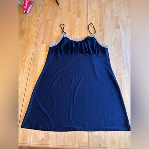 Apt. 9 Black and Cream Chemise with Spaghetti Straps